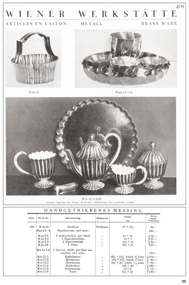 Wiener Werkstätte Katalog Katalog 1928